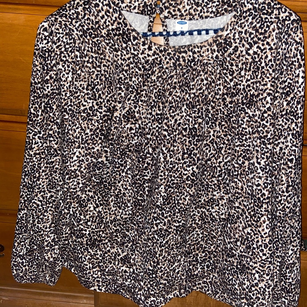 Cheetah Print Blouse